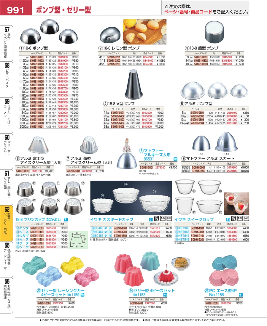 すし・蒸し器・セイロ類 ページ991