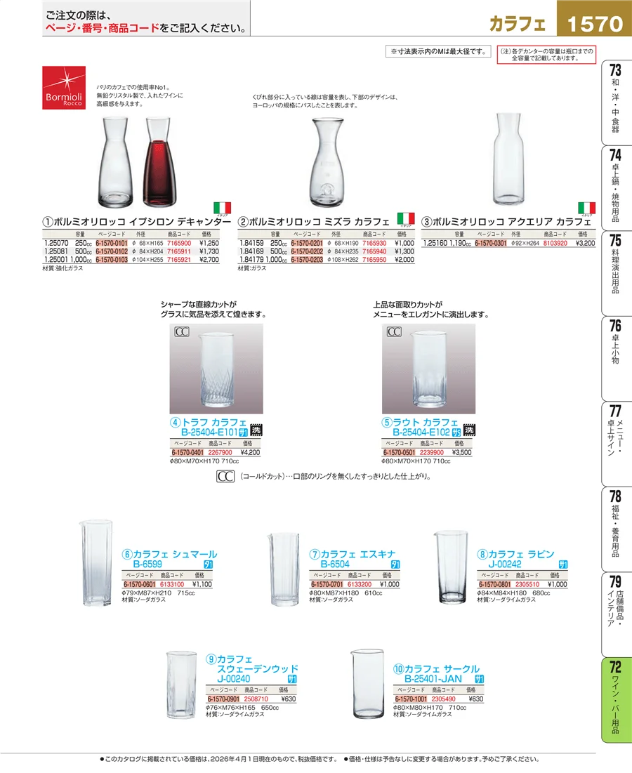 グラス・酒器 ページ1570