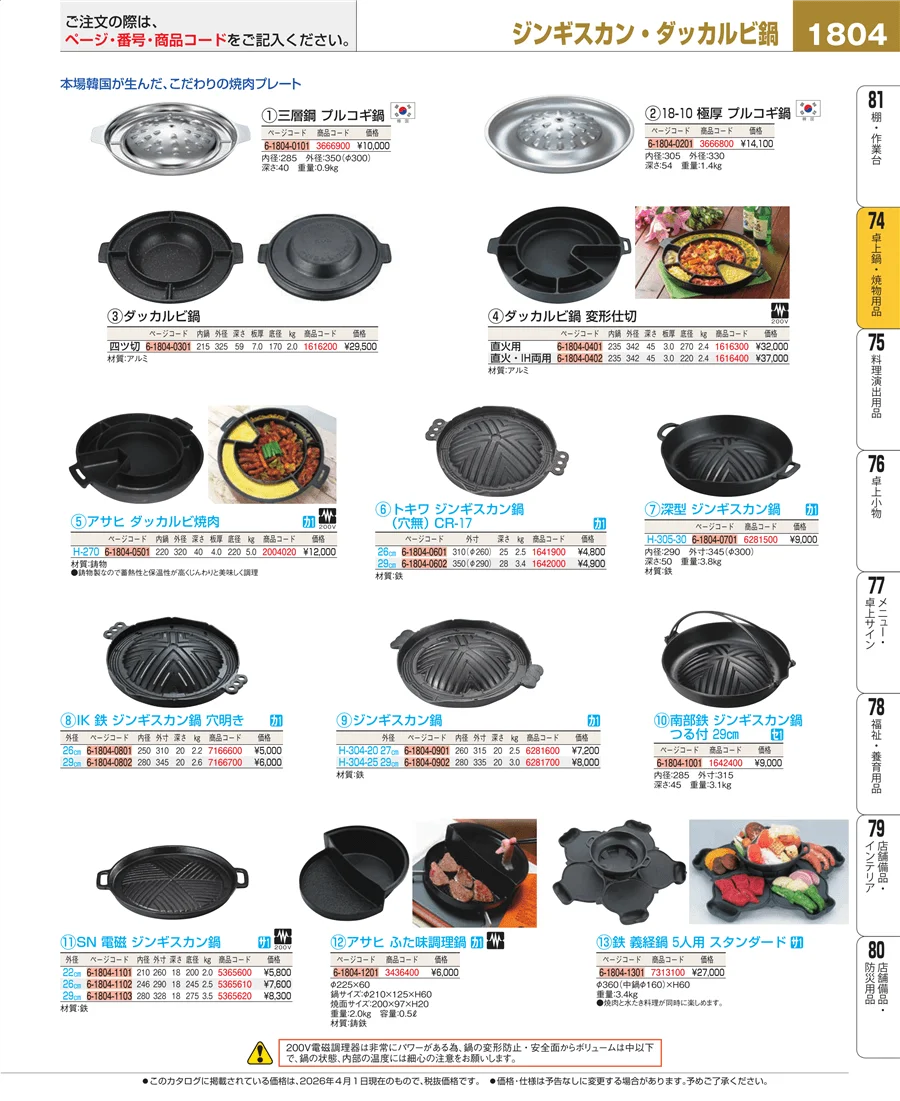 和・洋・中 食器 ページ1804