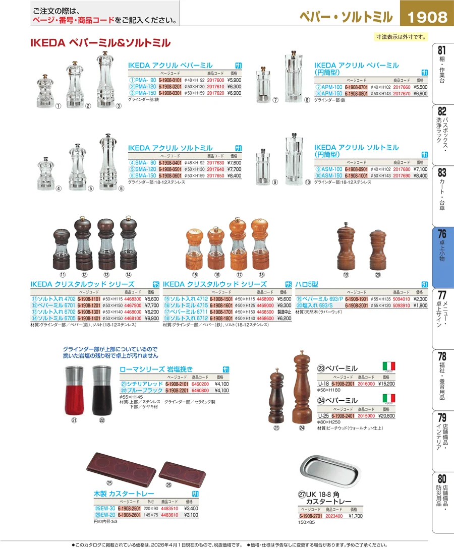 料理演出用品 ページ1908
