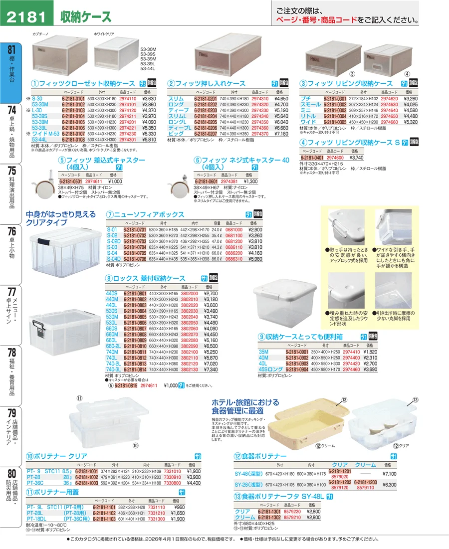 店舗備品・防災用品 ページ2181