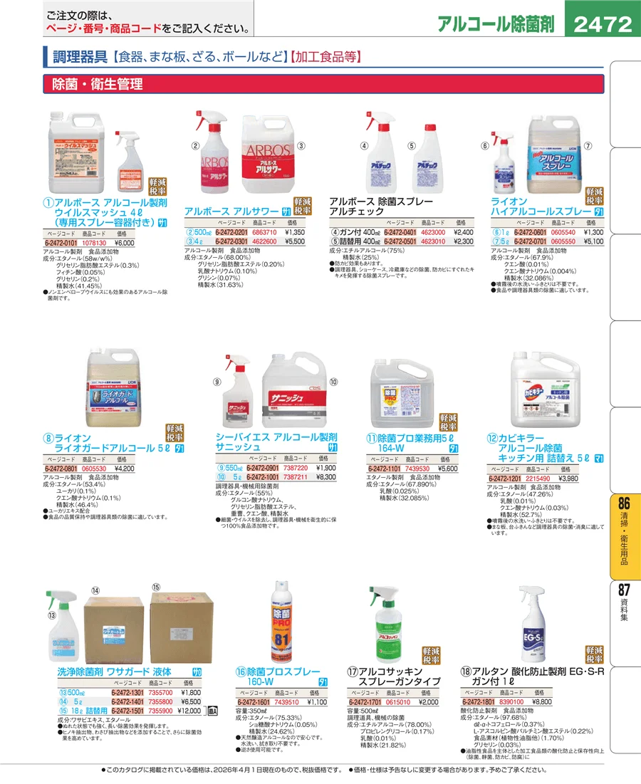 厨房消耗品 ページ2472