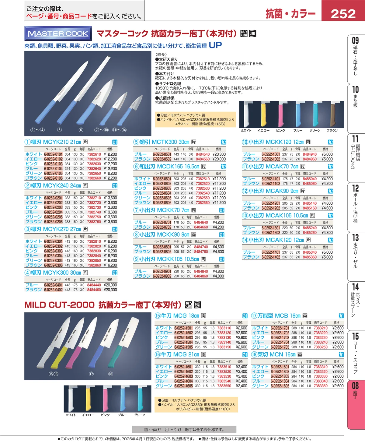 EBM業務用厨房用品カタログvol.26・ページ番号252・ホテルパン・ガストロノームパン