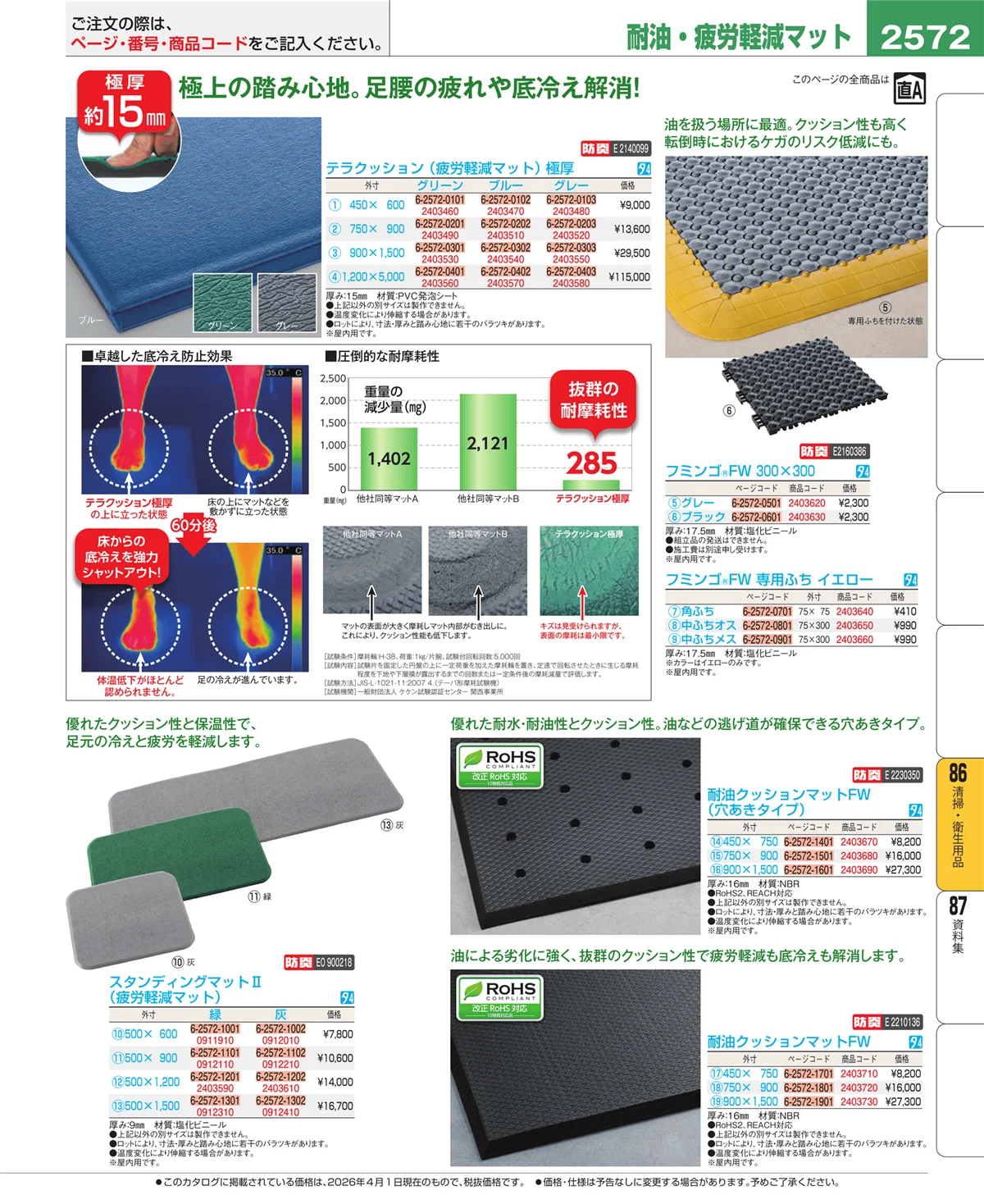 EBM業務用厨房用品カタログvol.26・ページ番号2572・厨房消耗品