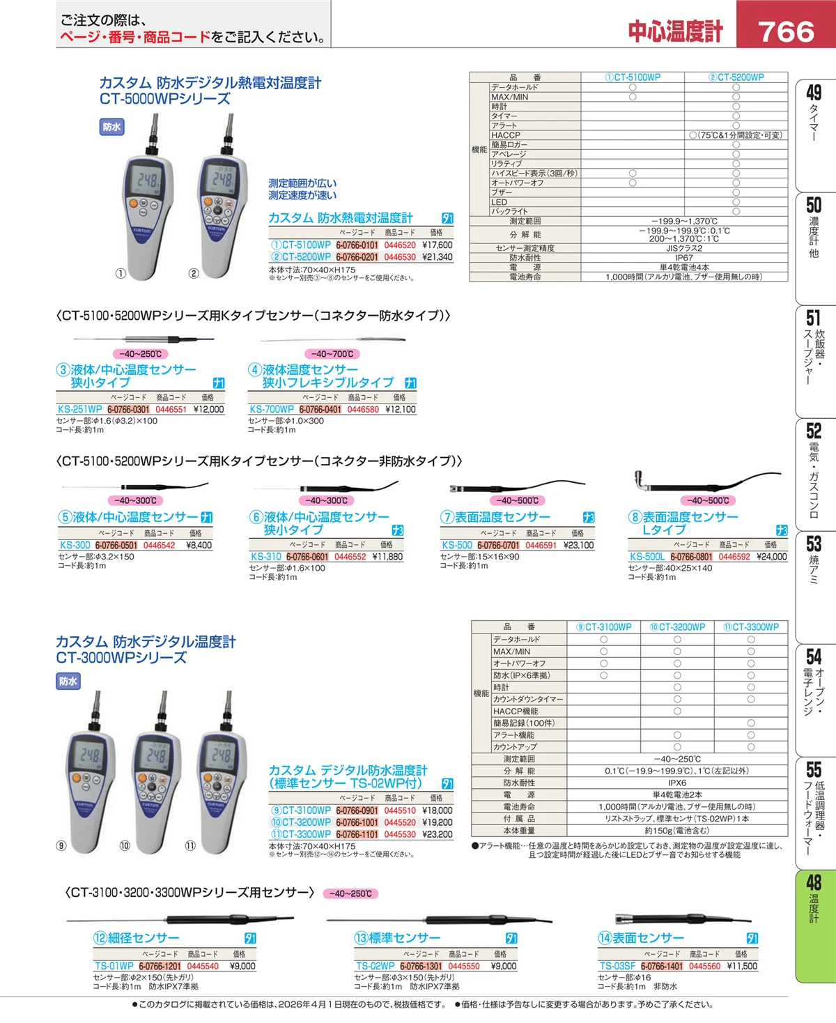 EBM業務用厨房用品カタログvol.26・ページ番号766・ハカリ