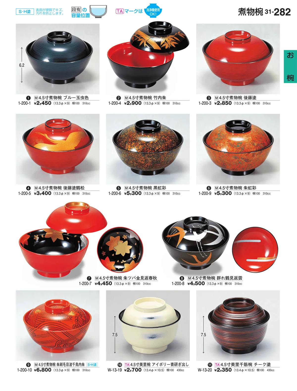 割烹漆器vol.31・ページ番号282・お椀