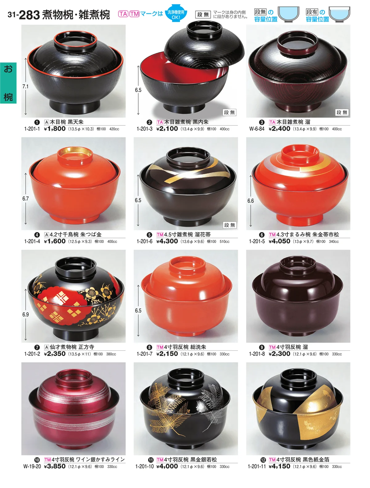 割烹漆器vol.31・ページ番号283・お椀