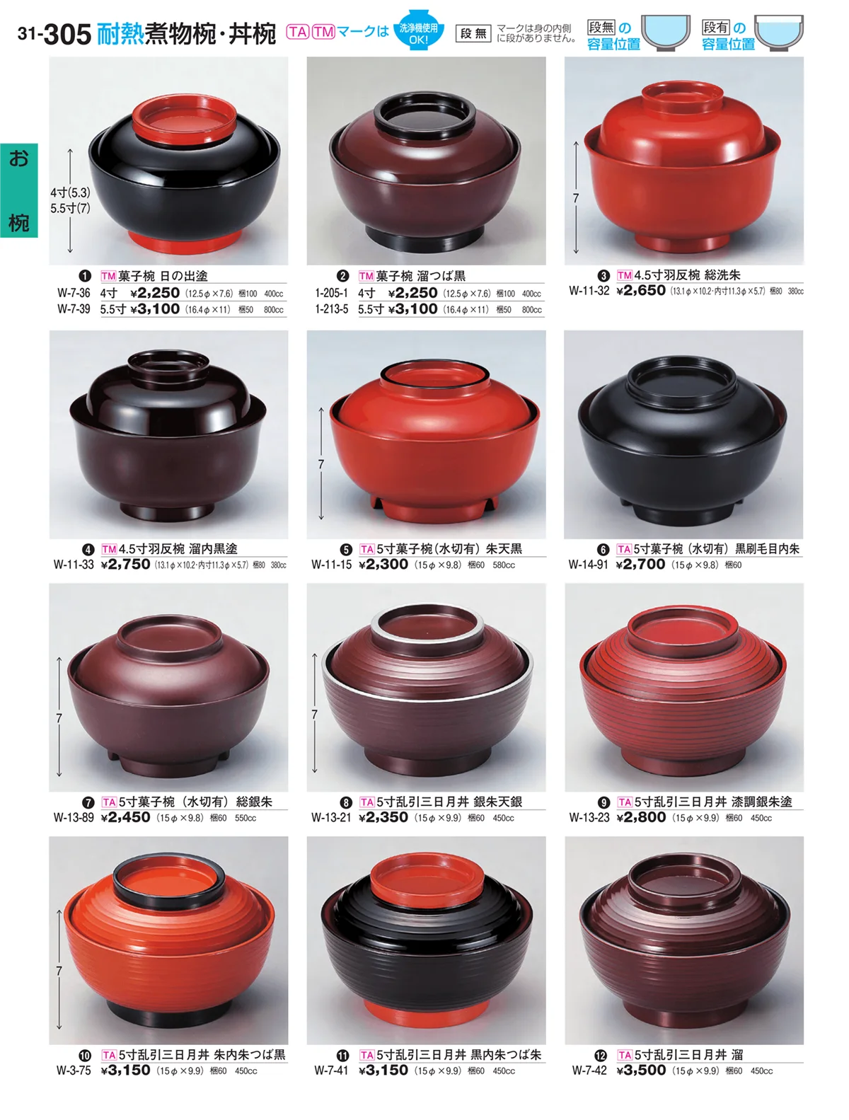 割烹漆器vol.31・ページ番号305・お椀