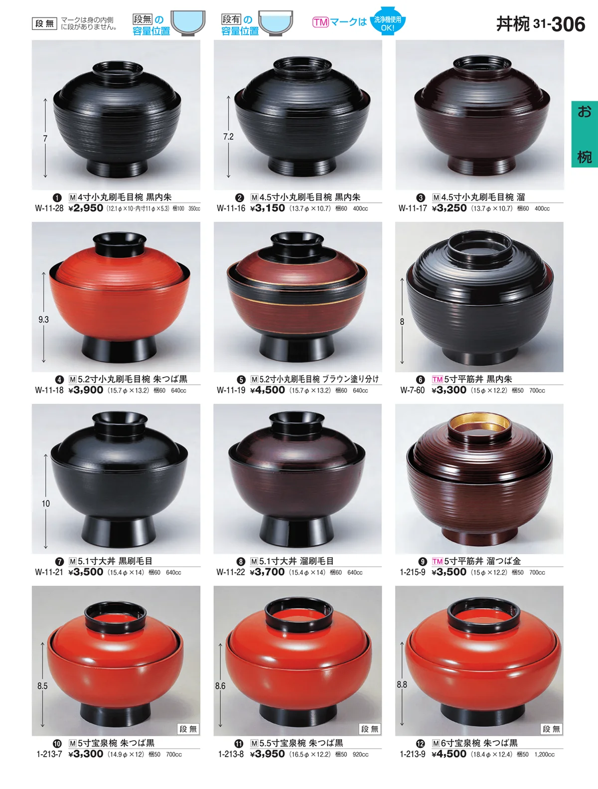 割烹漆器vol.31・ページ番号306・お椀