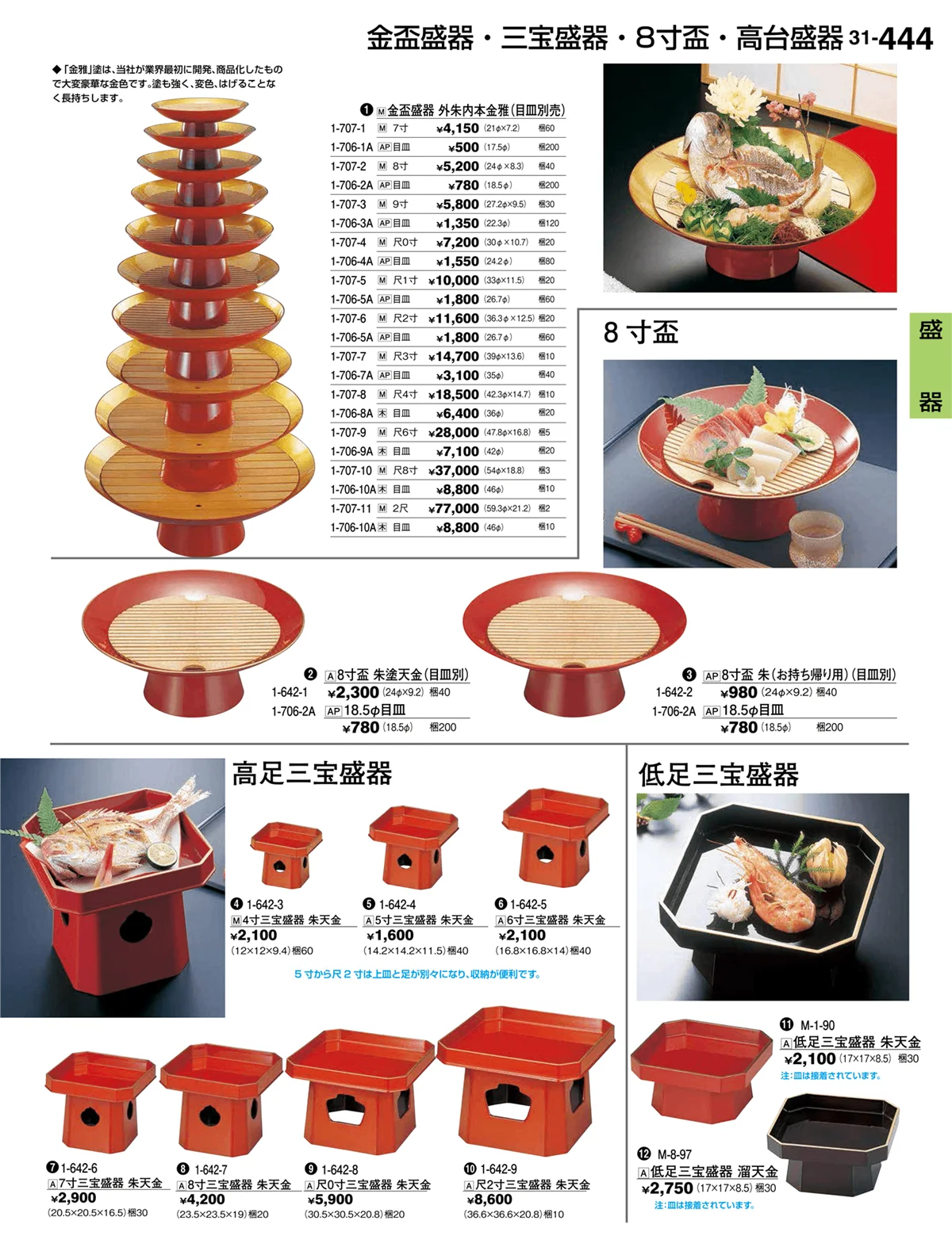 割烹漆器vol.31・ページ番号444・盛器