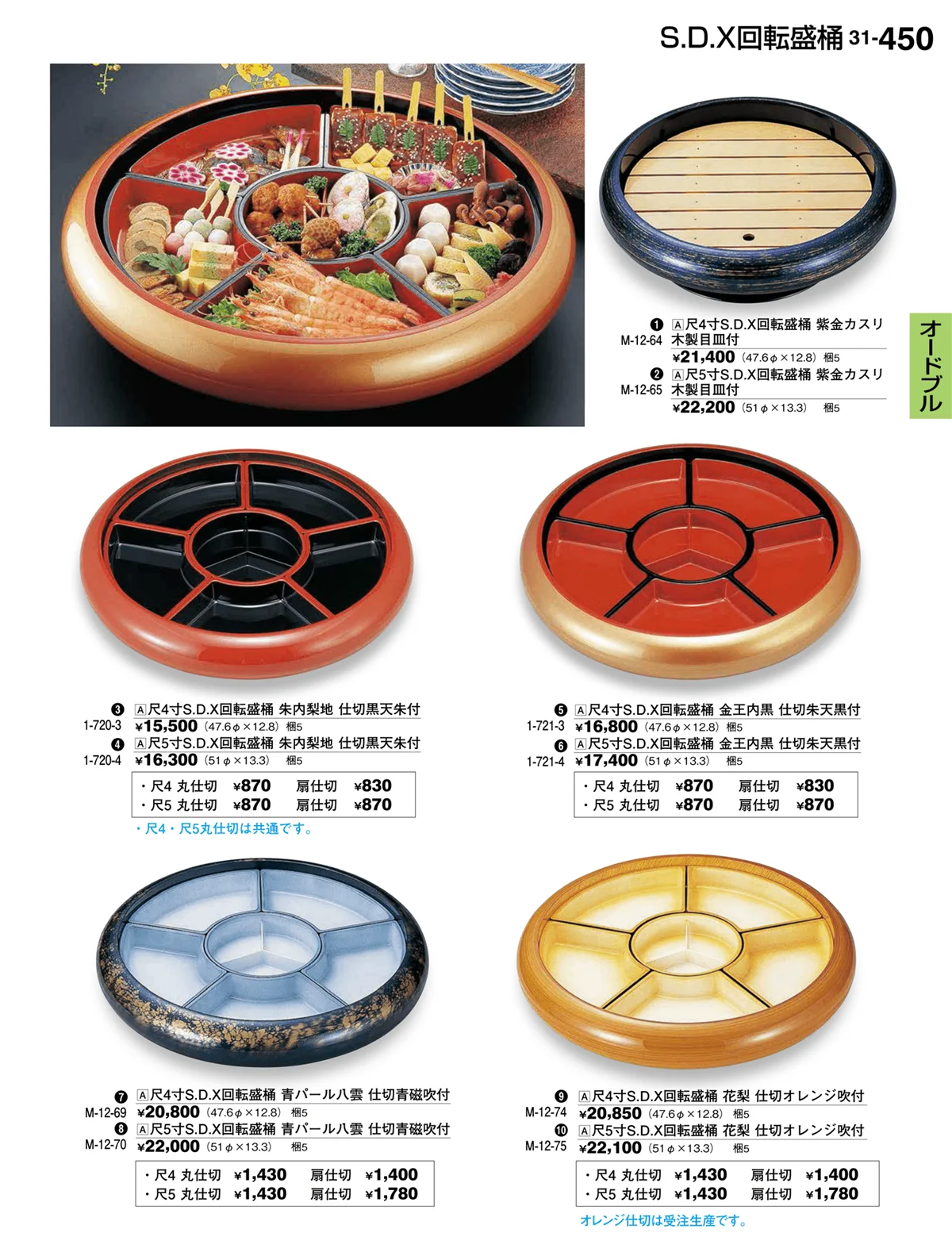 割烹漆器vol.31・ページ番号450・オードブル