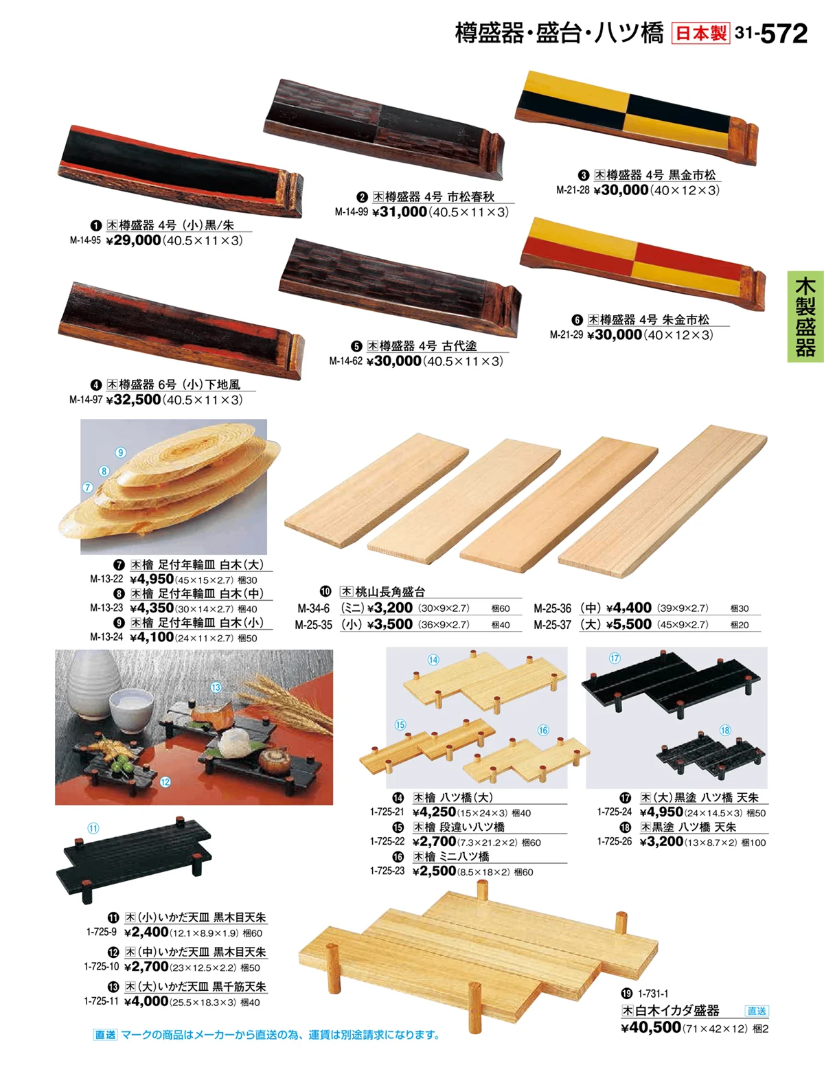 割烹漆器vol.31・ページ番号572・木製盛器
