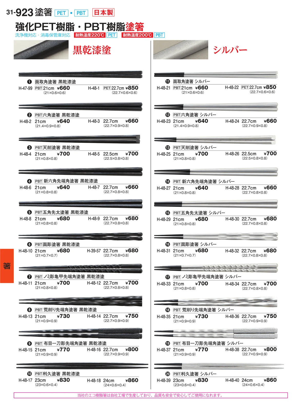 割烹漆器vol.31・ページ番号923・箸