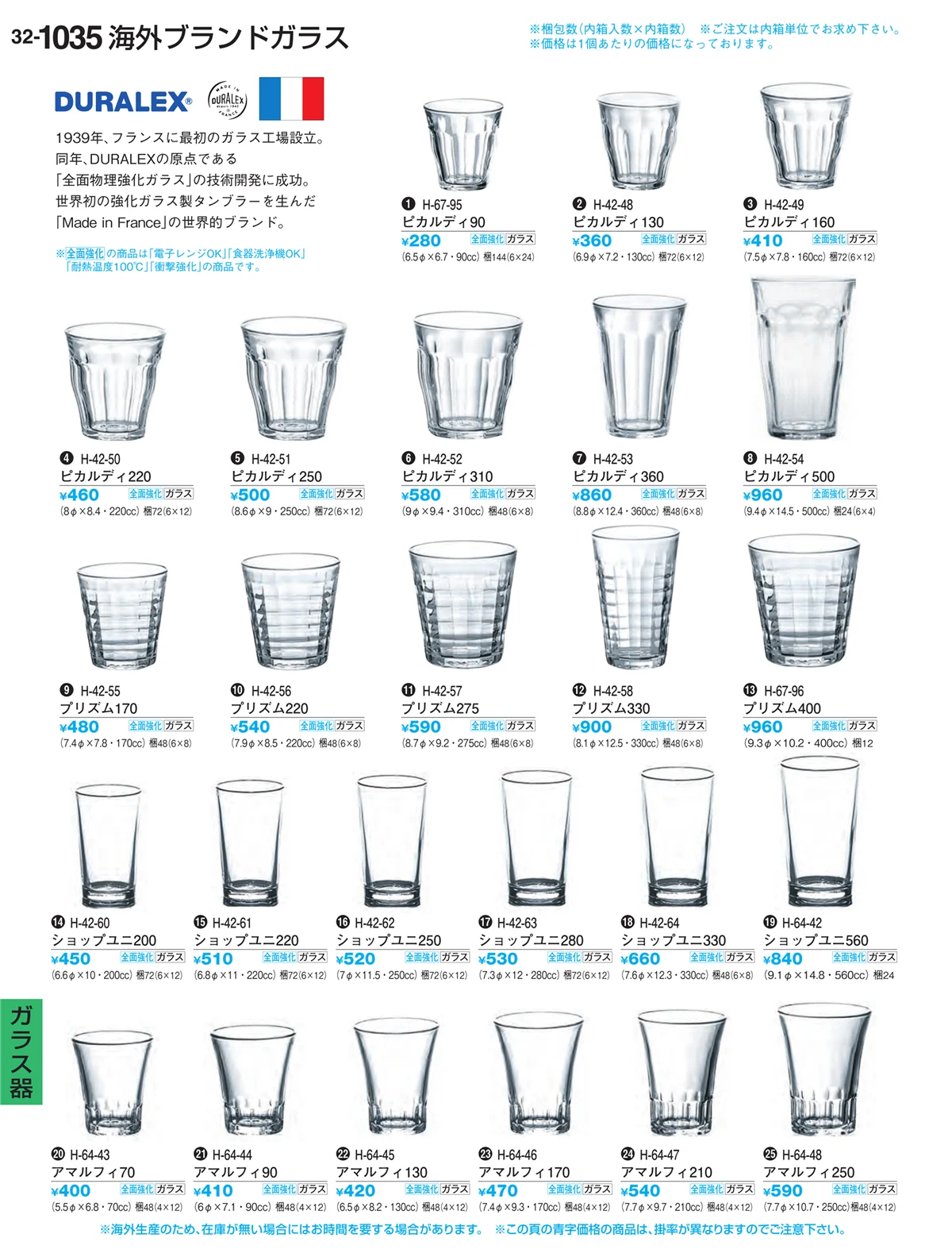 割烹漆器vol.32・ページ番号1035・ガラス器