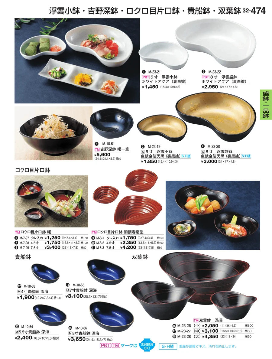 盛鉢・一品鉢 ページ474
