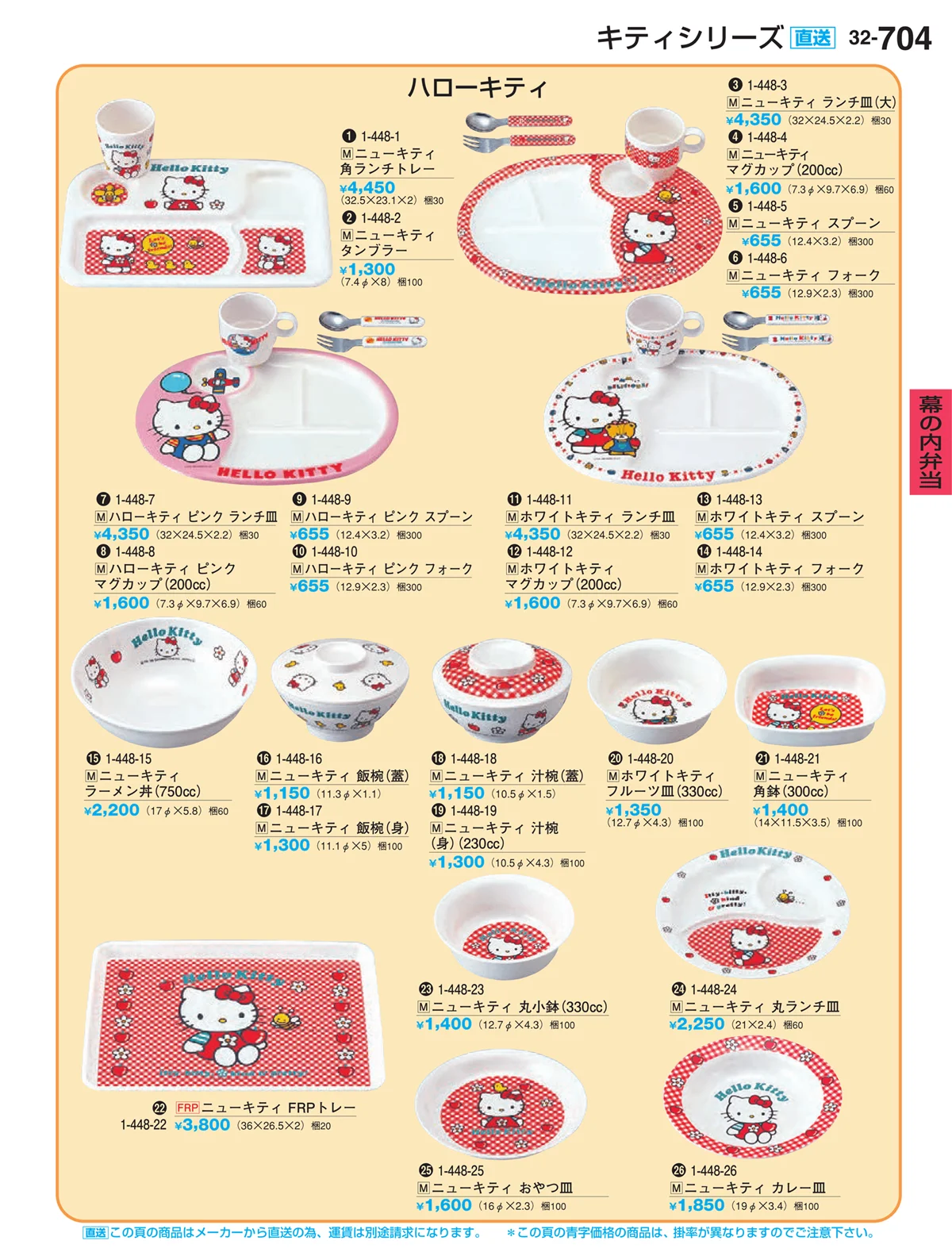 割烹漆器vol.32・ページ番号704・幕の内弁当