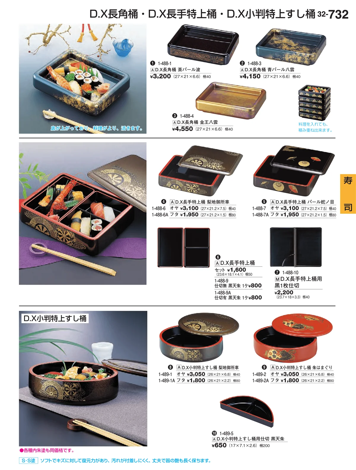 割烹漆器vol.32・ページ番号732・寿司