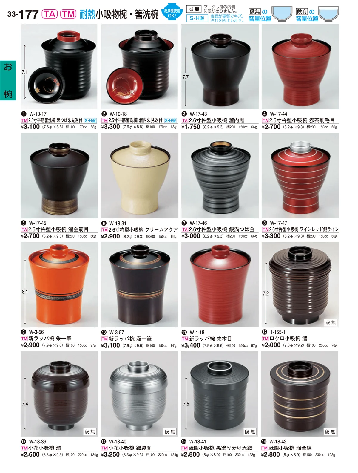 割烹漆器vol.33・ページ番号177・お椀