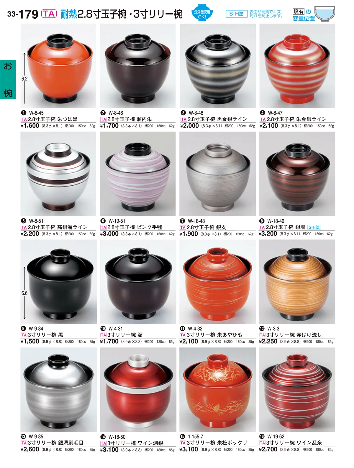 割烹漆器vol.33・ページ番号179・お椀