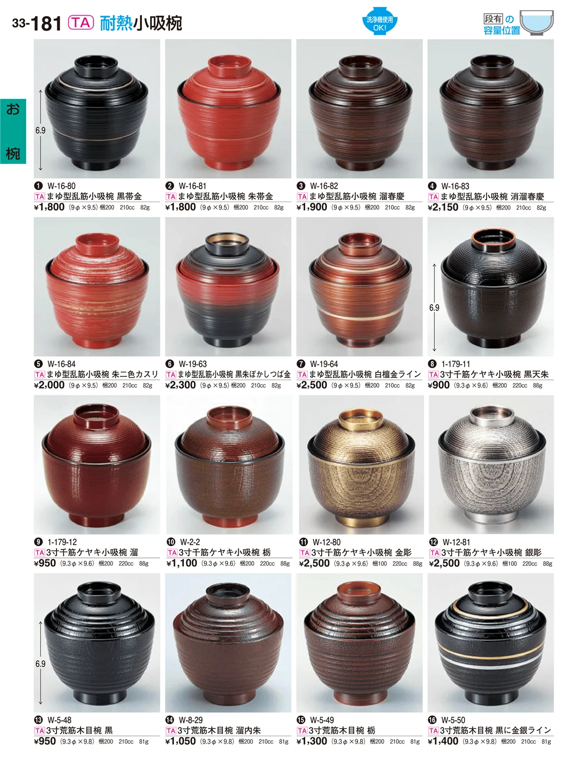 割烹漆器vol.33・ページ番号181・お椀