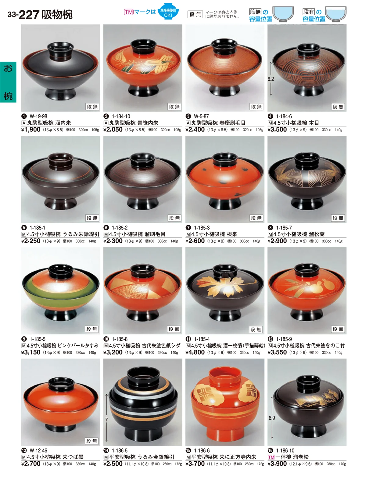 割烹漆器vol.33・ページ番号227・お椀