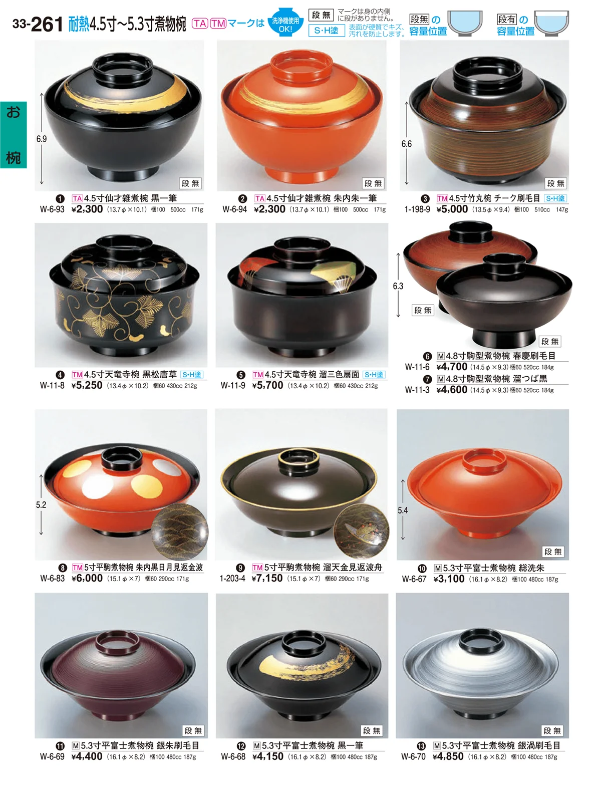 割烹漆器vol.33・ページ番号261・お椀