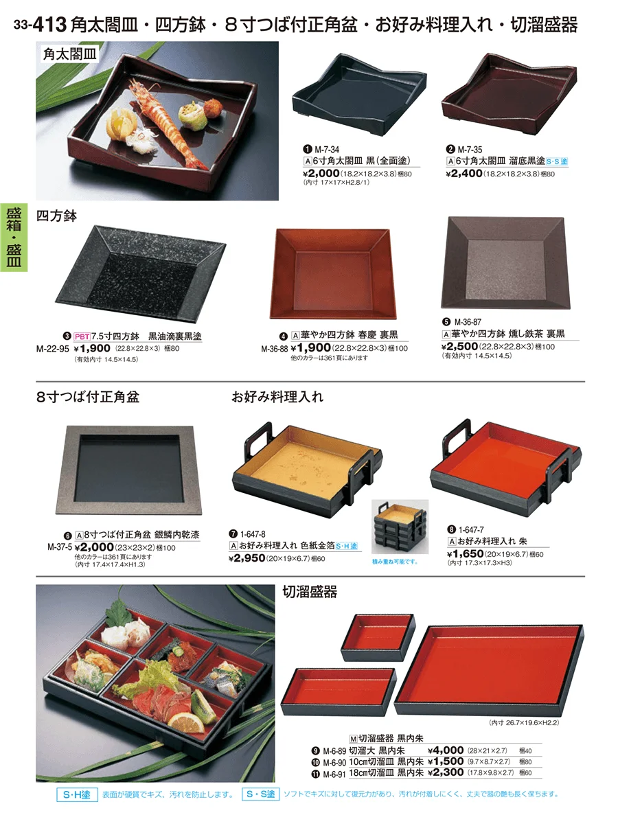 盛箱・盛皿・盛器 ページ413