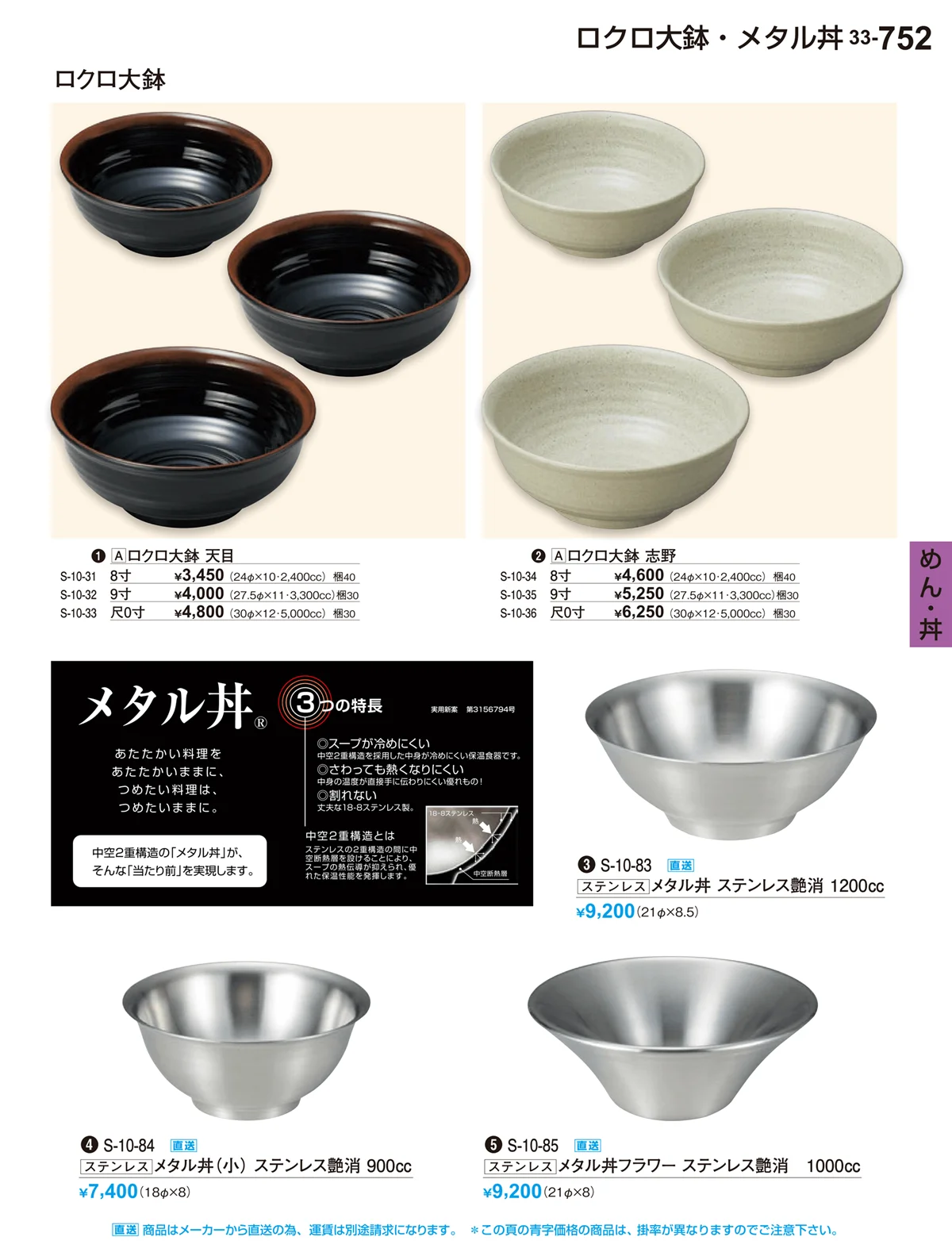 割烹漆器vol.33・ページ番号752・めん・丼