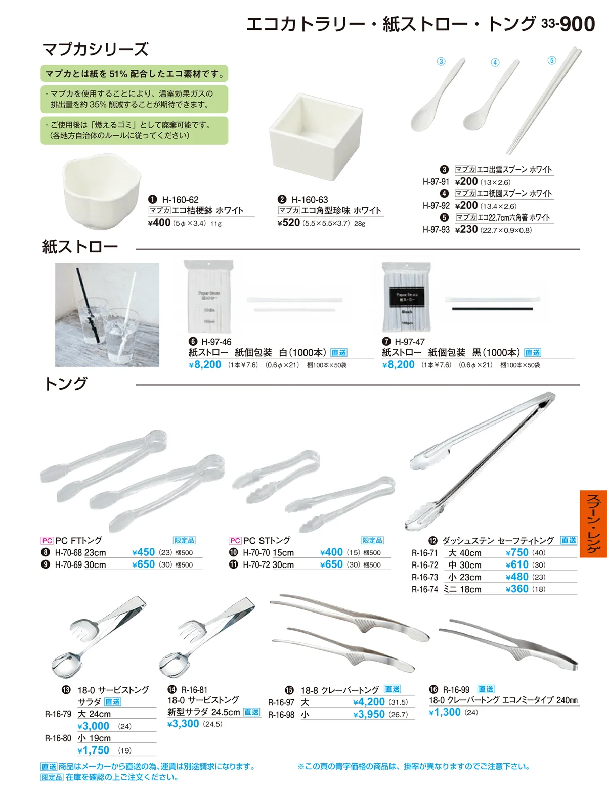 割烹漆器vol.33・ページ番号900・スプーン・レンゲ
