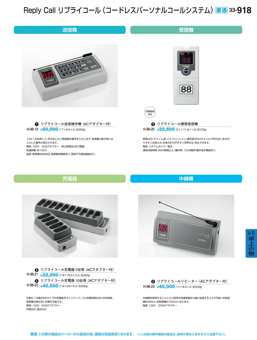 卓上備品 ページ918