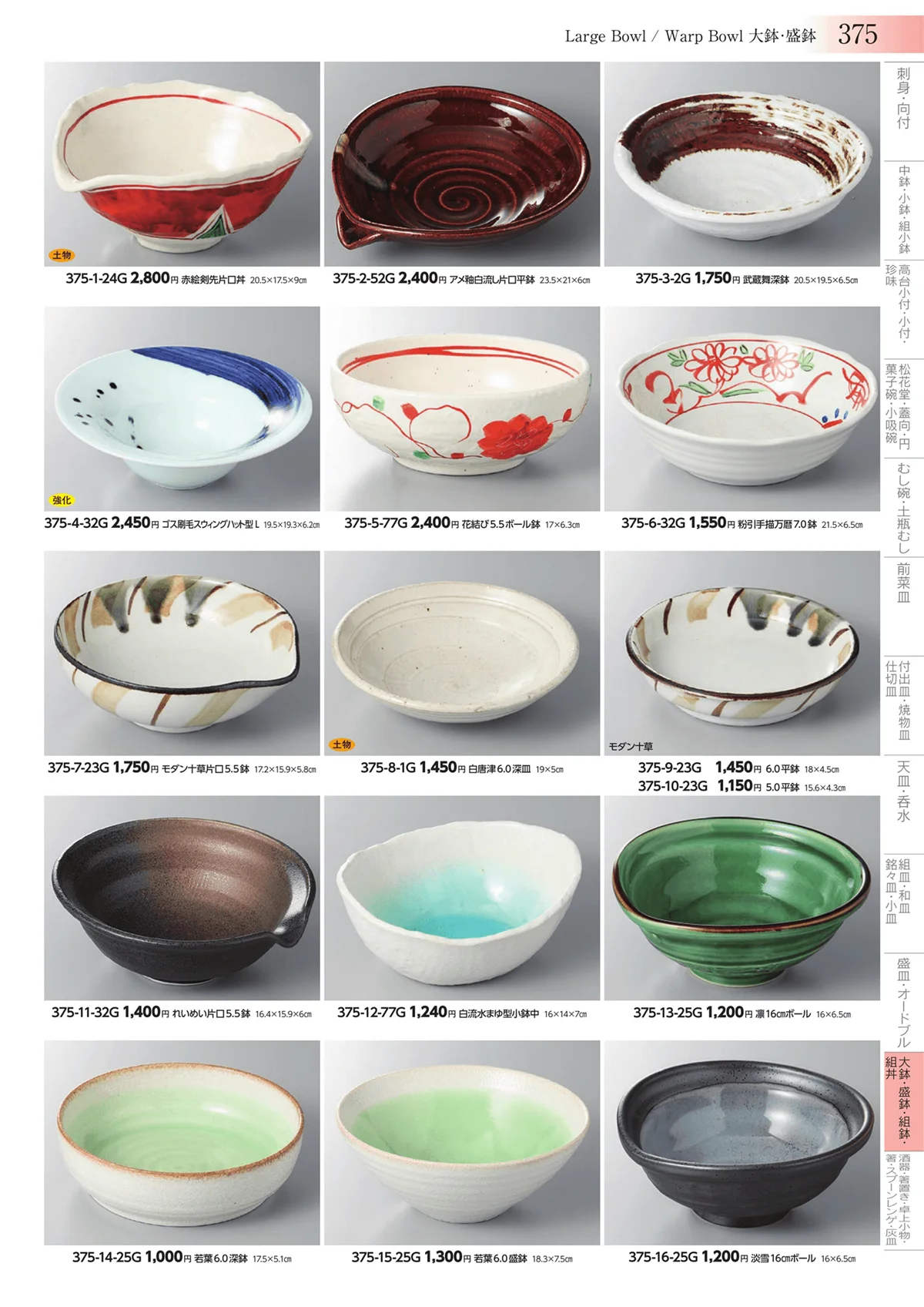 みやび街道vol.3・ページ番号375・大鉢・盛鉢・組鉢・組丼