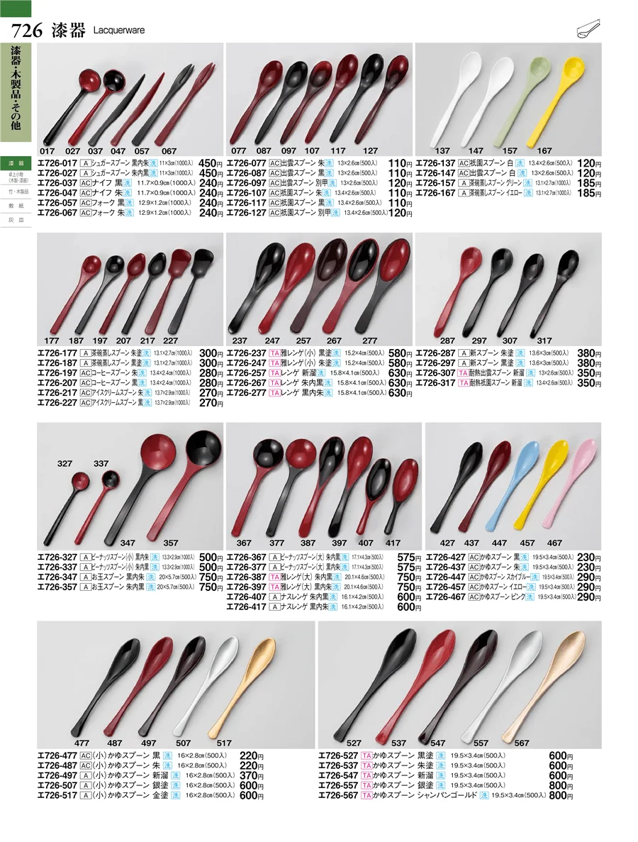 漆器・木製品・その他 ページ726