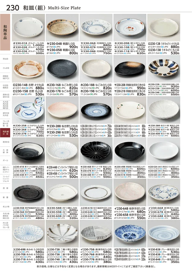 和陶単品 ページ230