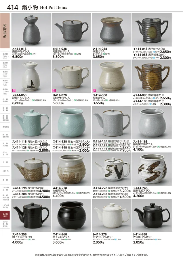 和陶単品 ページ414
