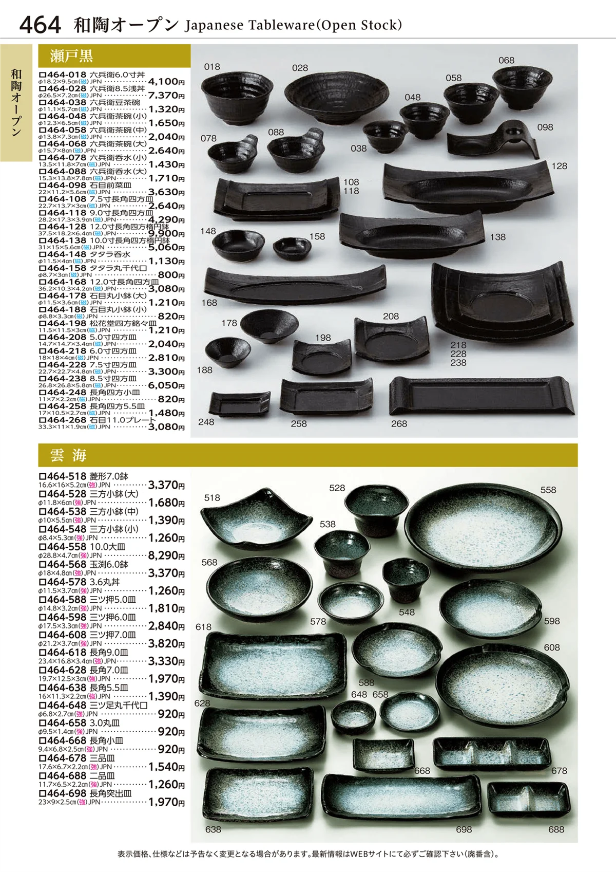 ときわvol.28・ページ番号464・和陶オープン