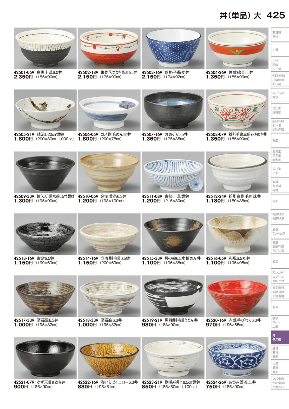 陶里vol.29・ページ番号425・丼（単品）