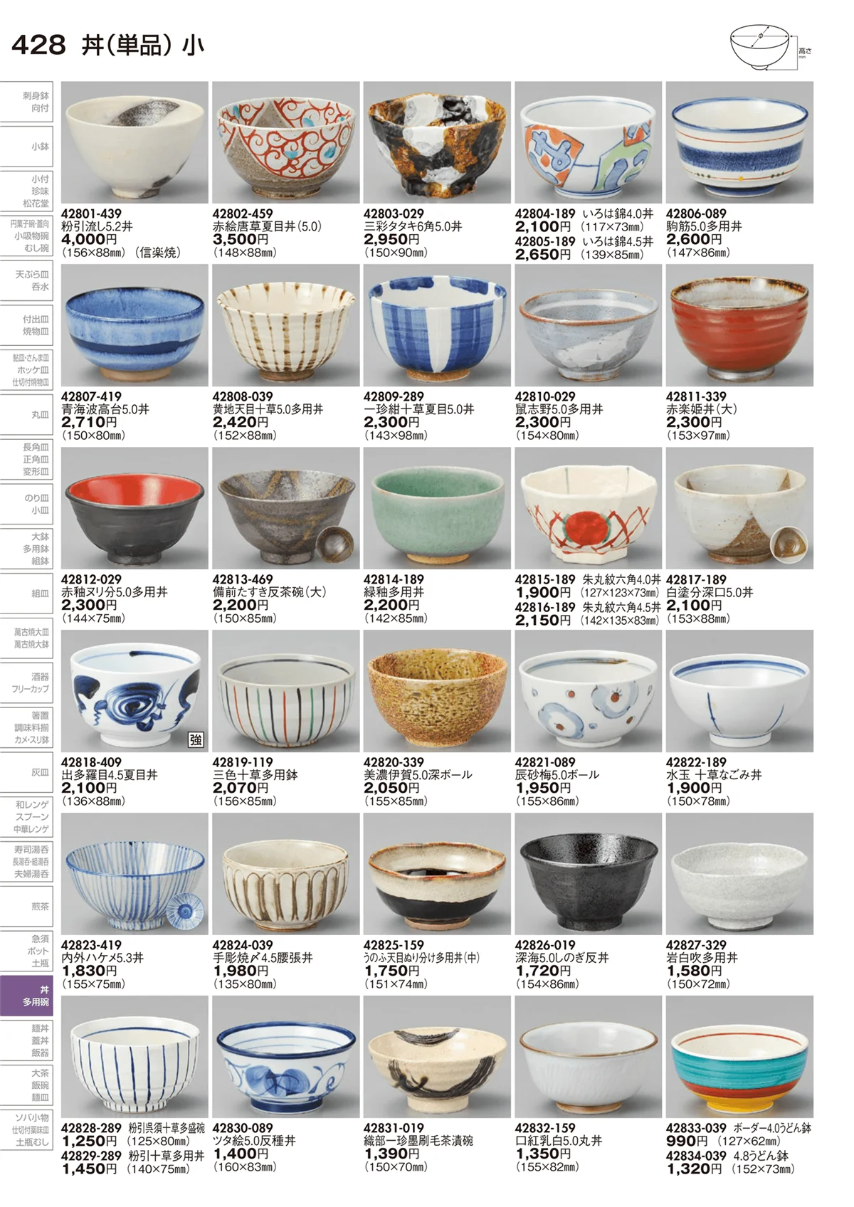 陶里vol.29・ページ番号428・丼（単品）