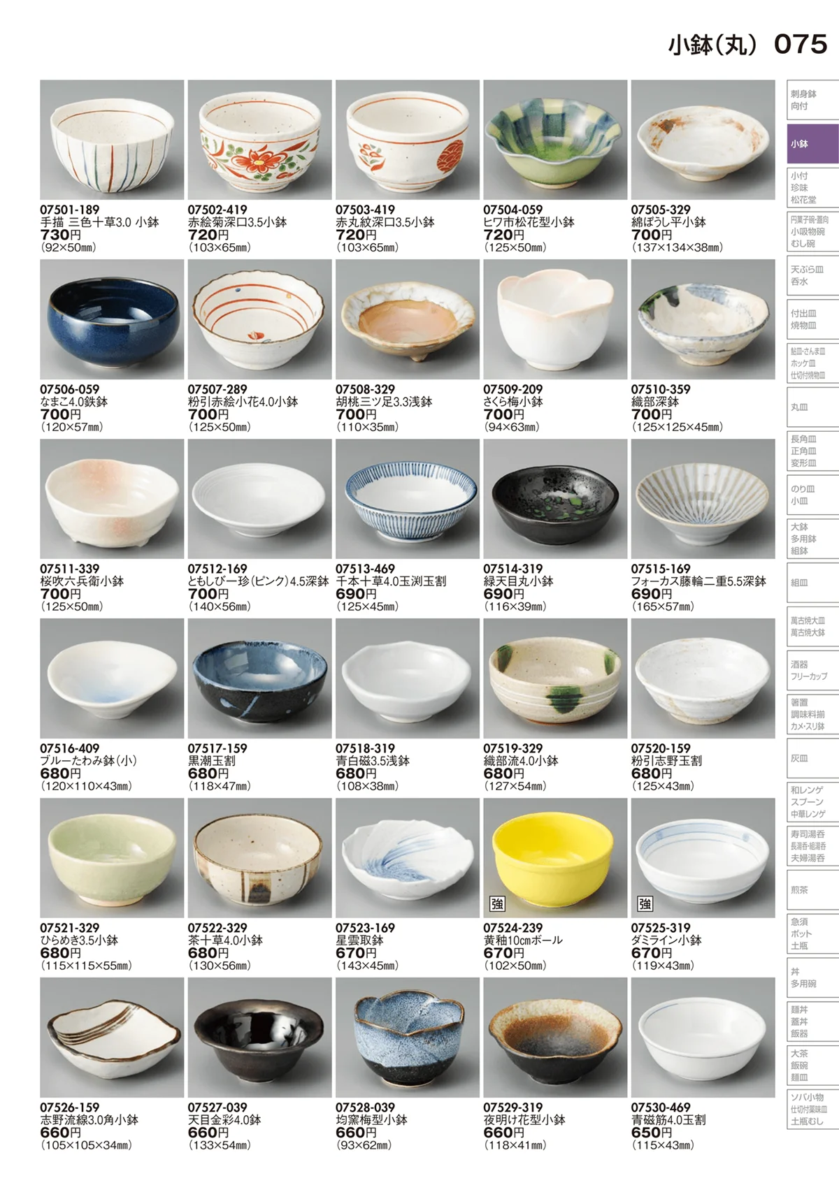 陶里vol.29・ページ番号75・小鉢（丸）