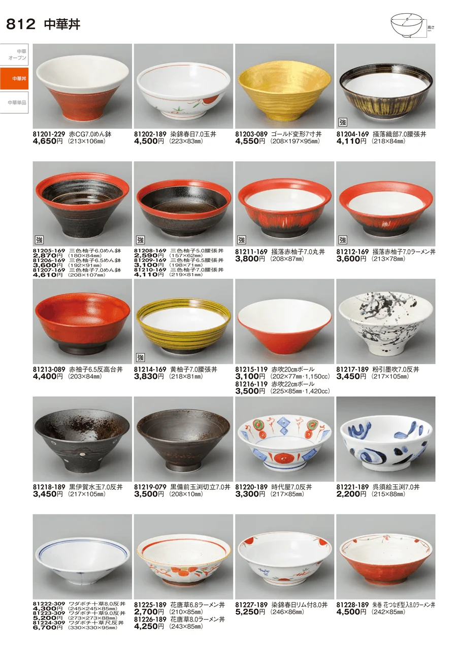 中華丼・中華単品 ページ812