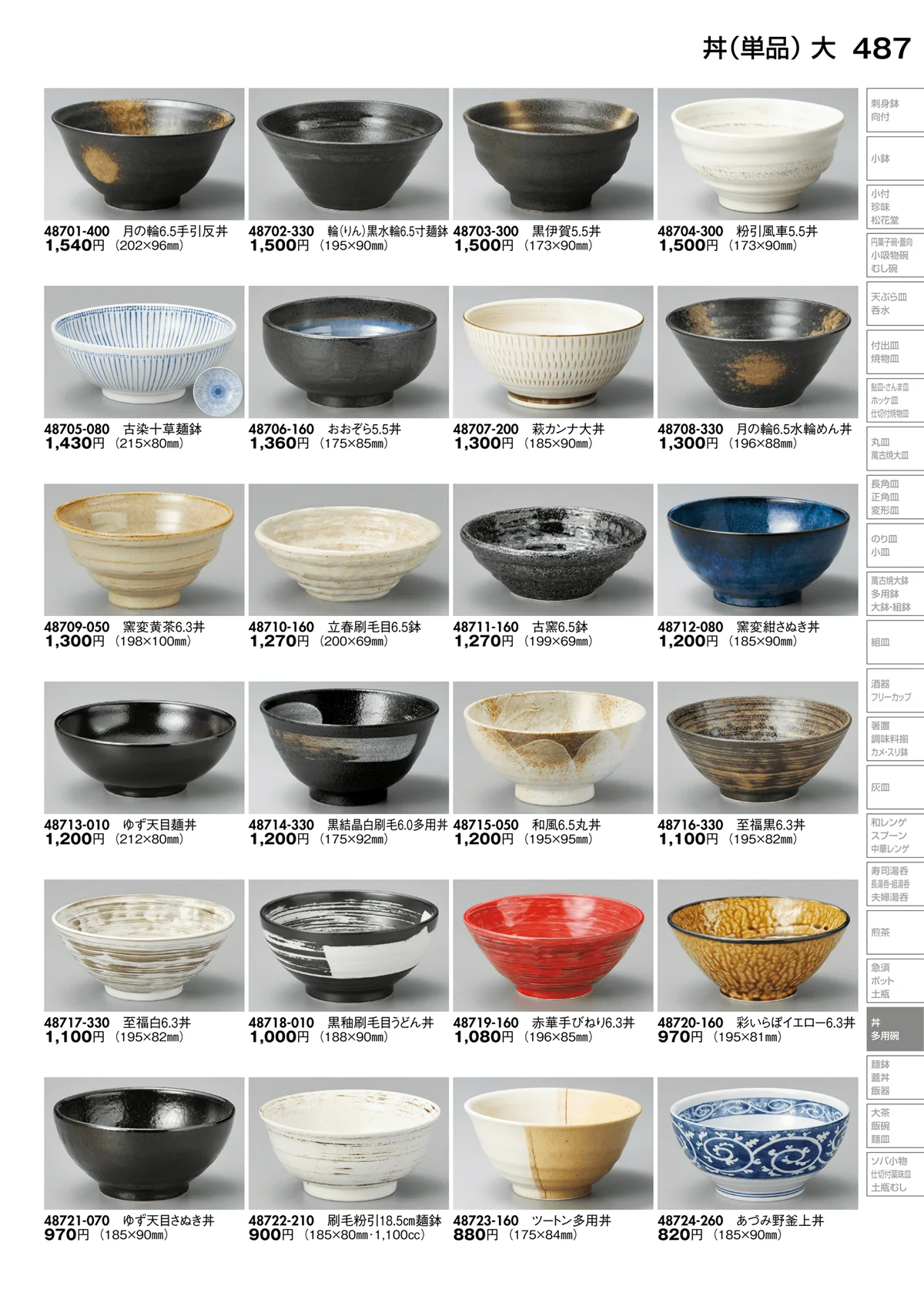 陶里vol.30・ページ番号487・丼（単品）
