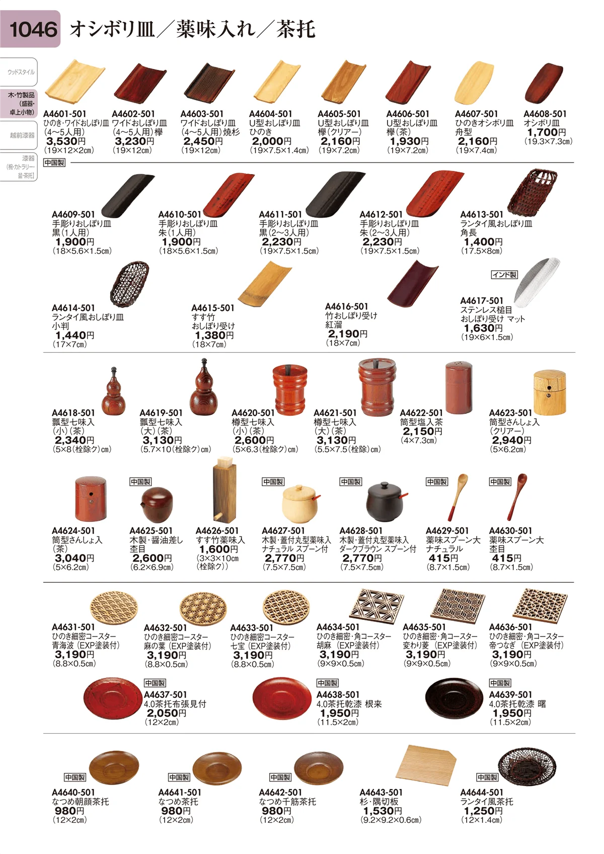 陶里vol.31・ページ番号1046・オシボリ皿・薬味入れ・茶托
