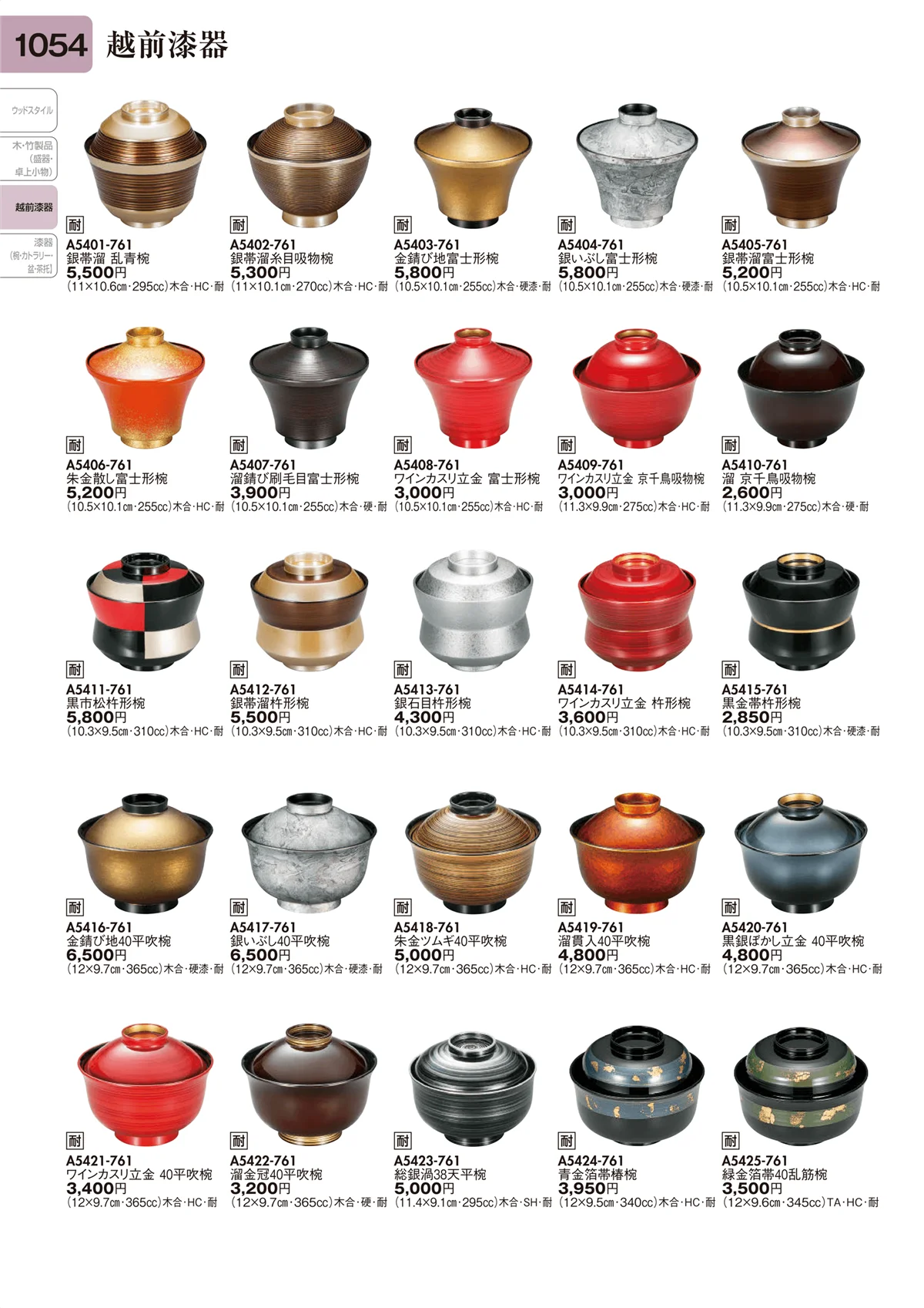 陶里vol.31・ページ番号1054・越前漆器