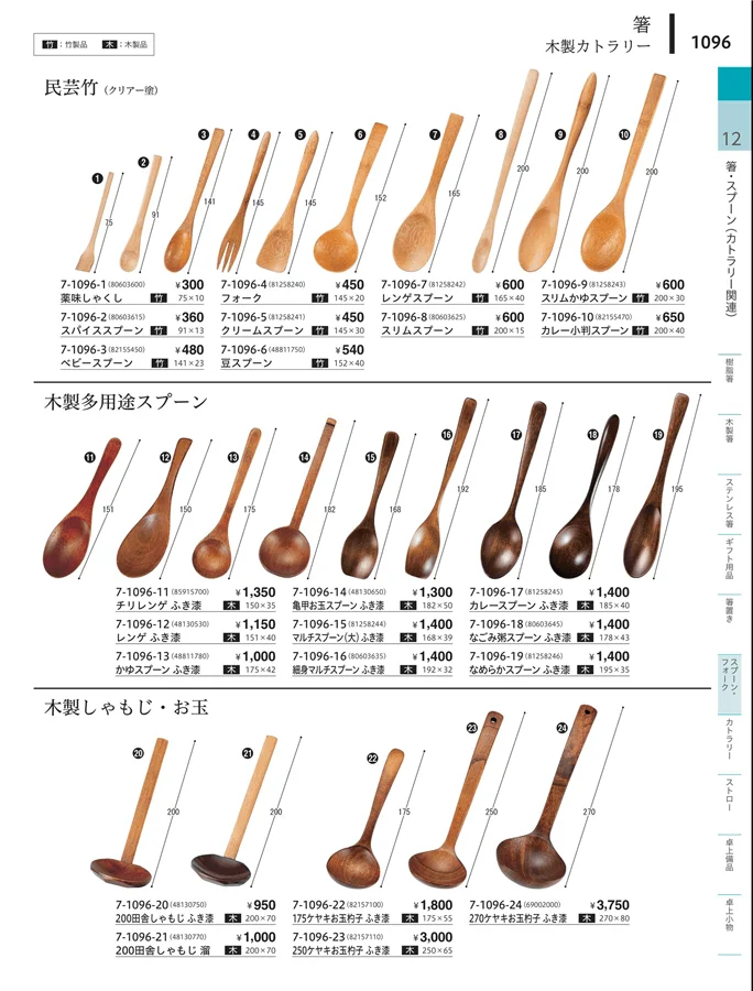 木製・竹製 ページ1096