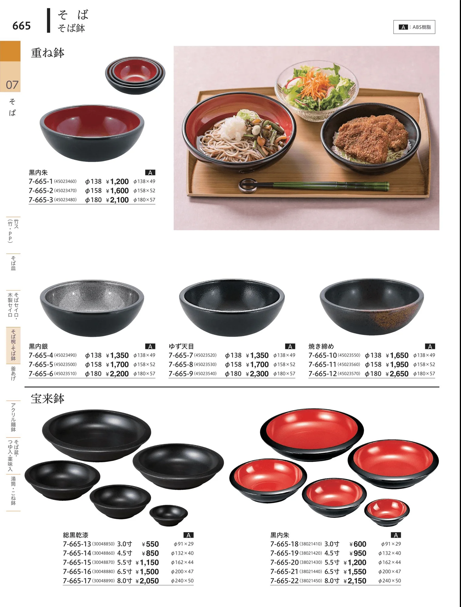やすらぎvol.34・ページ番号665・タイプ・ラーメン鉢・冷麺鉢