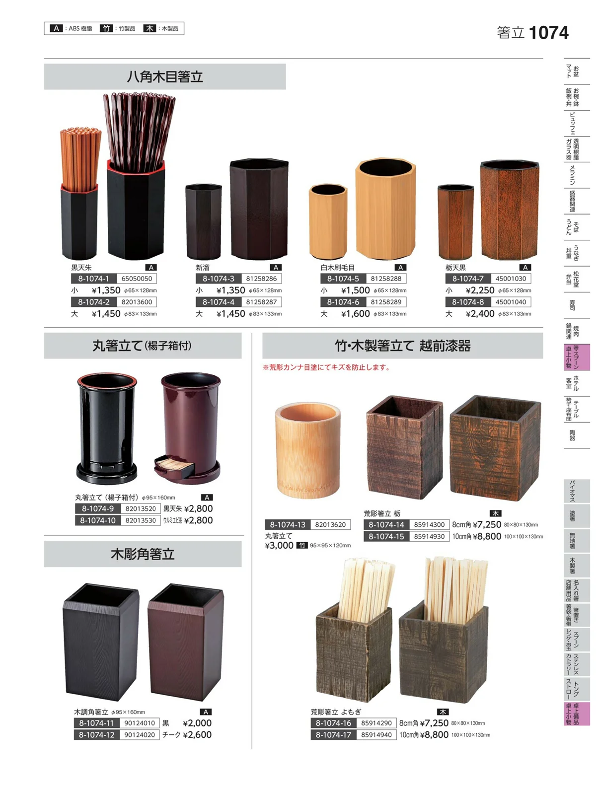 やすらぎvol.35・ページ番号1074・卓上備品・卓上小物