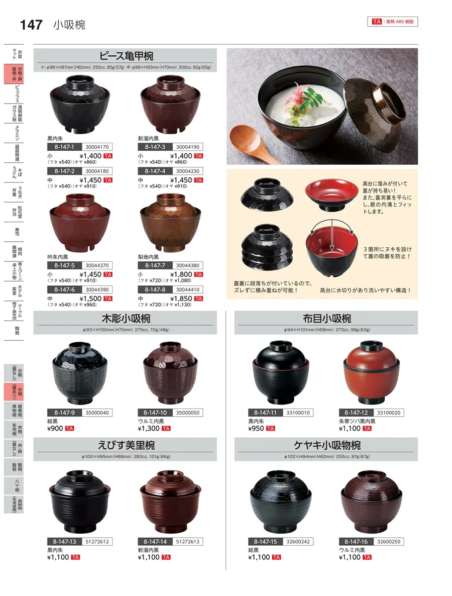 お椀（蓋あり） ページ147