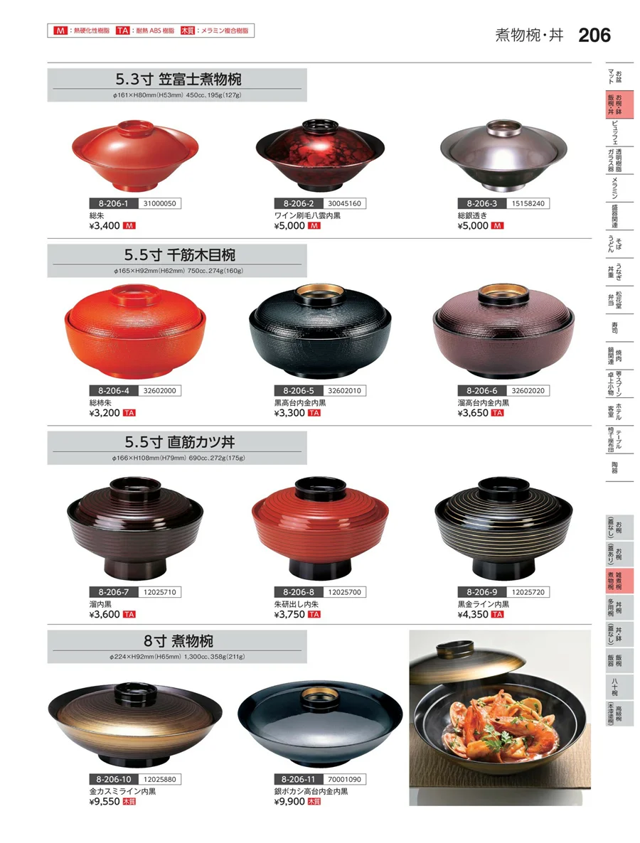 雑煮椀・煮物椀 ページ206