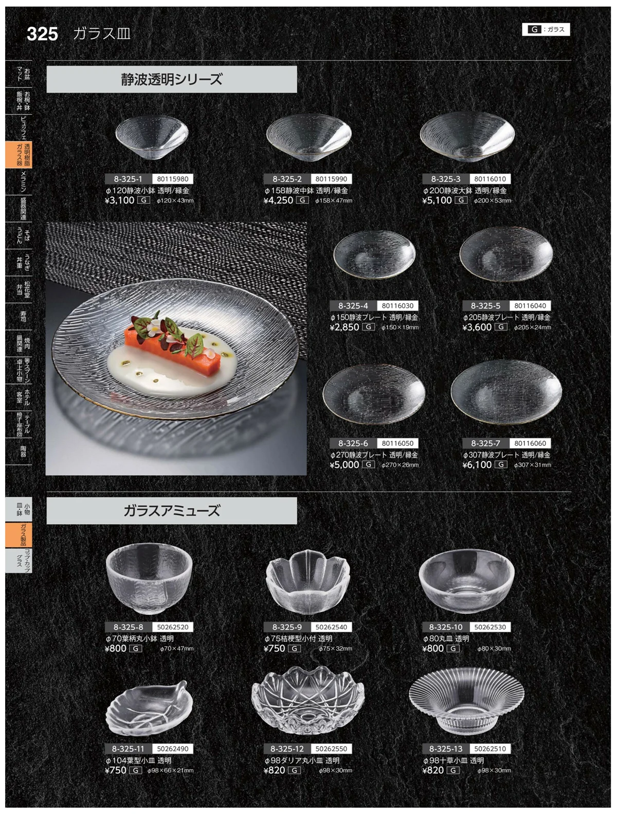 やすらぎvol.35・ページ番号325・ガラス製品