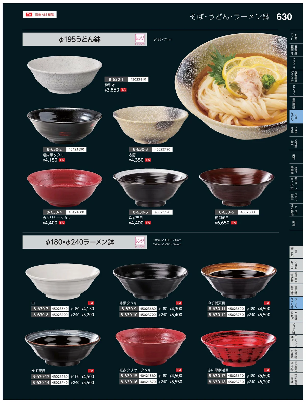 やすらぎvol.35・ページ番号630・ラーメン・うどん丼