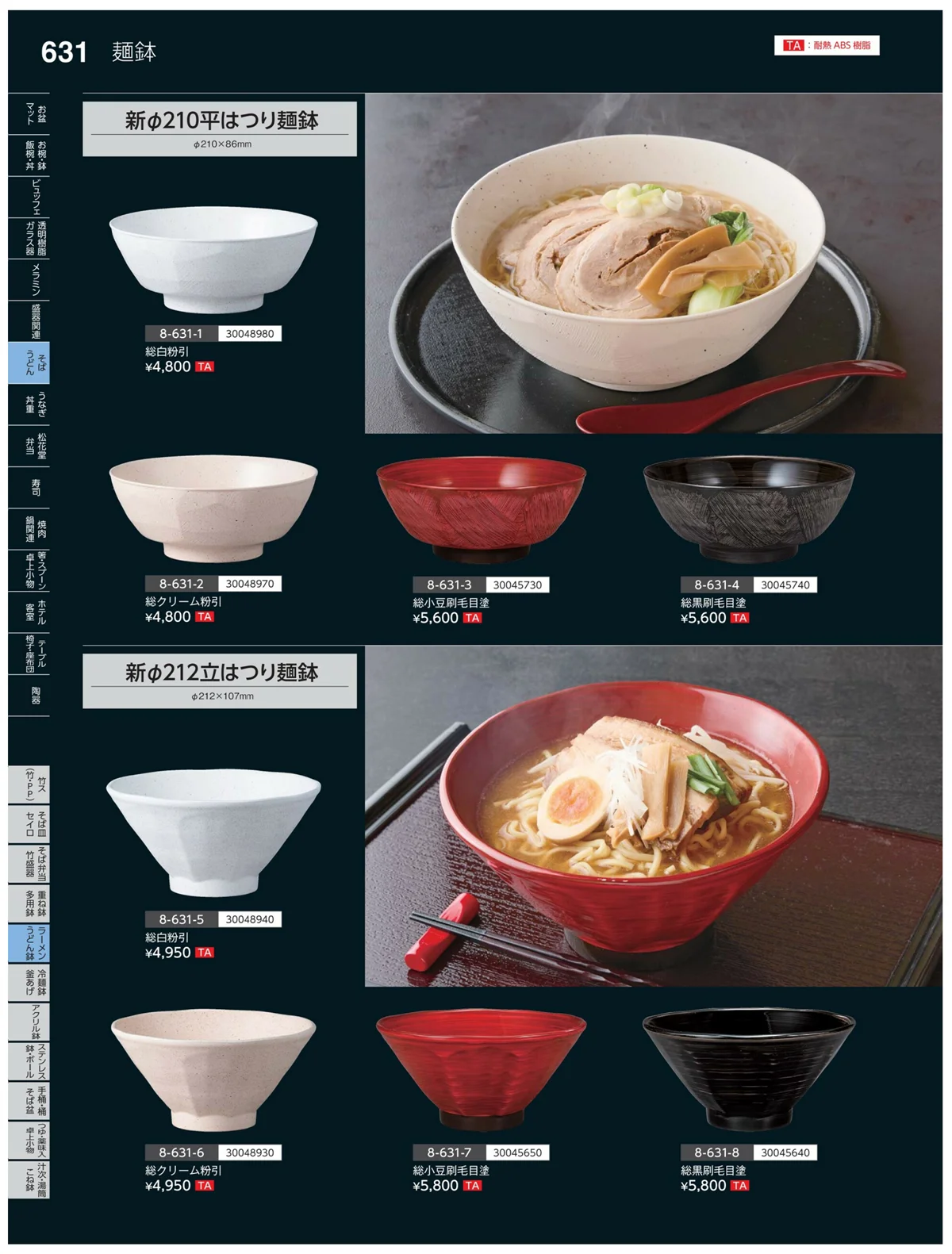 やすらぎvol.35・ページ番号631・ラーメン・うどん丼